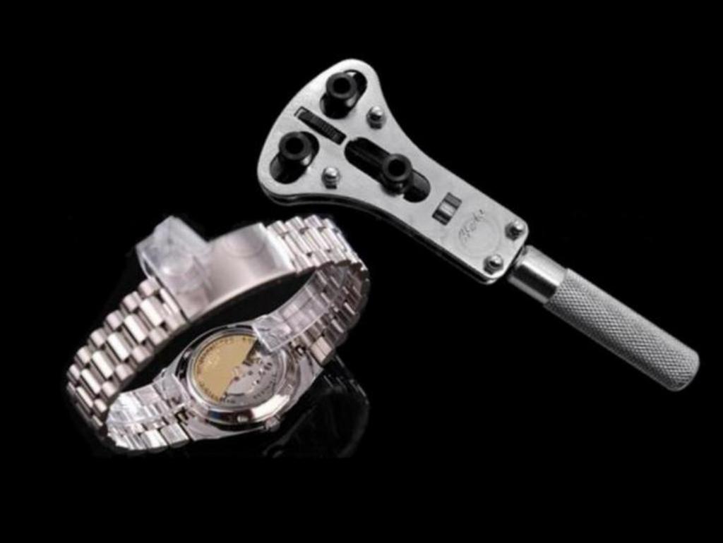 Horloge opener reparatie gratis verzenden goud batterij verv, Ophalen of Verzenden, Zo goed als nieuw