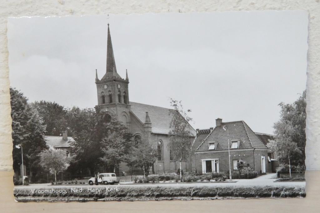 Vroomshoop, Ned. Herv. Kerk, Verzamelen, Ansichtkaarten | Nederland, Ophalen of Verzenden, 1960 tot 1980, Gelopen, Overijssel
