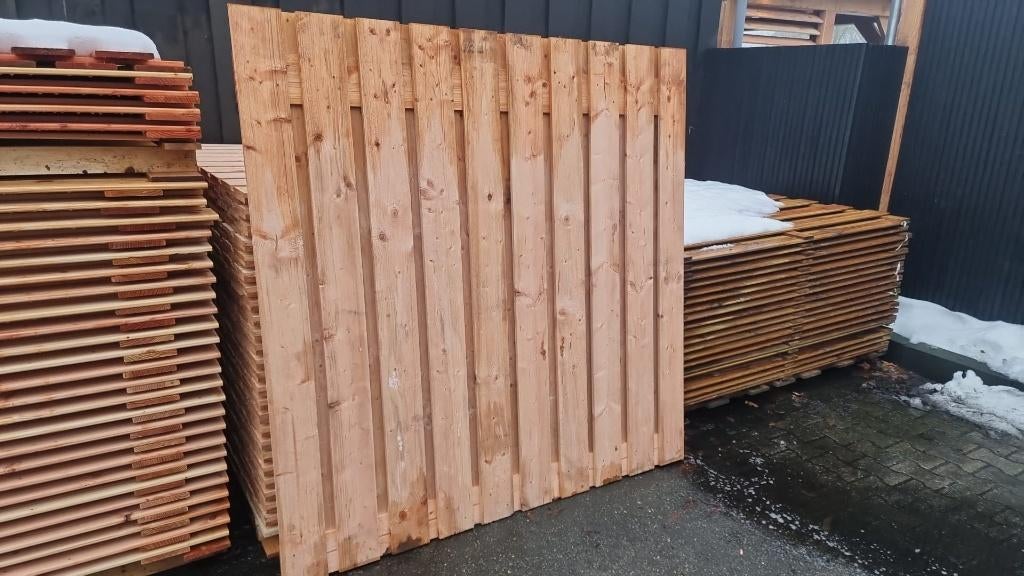 Redclass fijn bezaagd privacy tuinscherm (douglas look)!, Ophalen, 150 tot 200 cm, Nieuw, 150 tot 200 cm