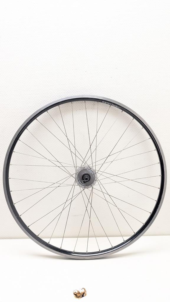 Voorwiel 4 brake naaf dynamo zwart, Fietsen en Brommers, Fietsonderdelen, Ophalen of Verzenden, Wiel