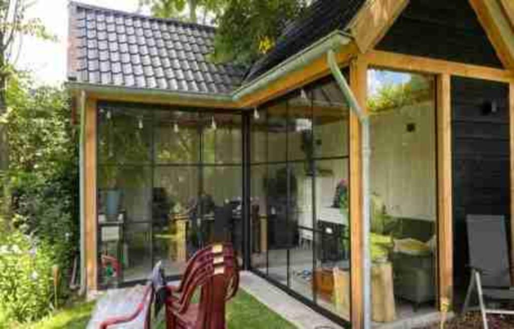 Glazen schuifwanden, helder, getint, standaard en maatwerk, Tuin en Terras, Overkappingen, Nieuw, Ophalen of Verzenden, Veranda
