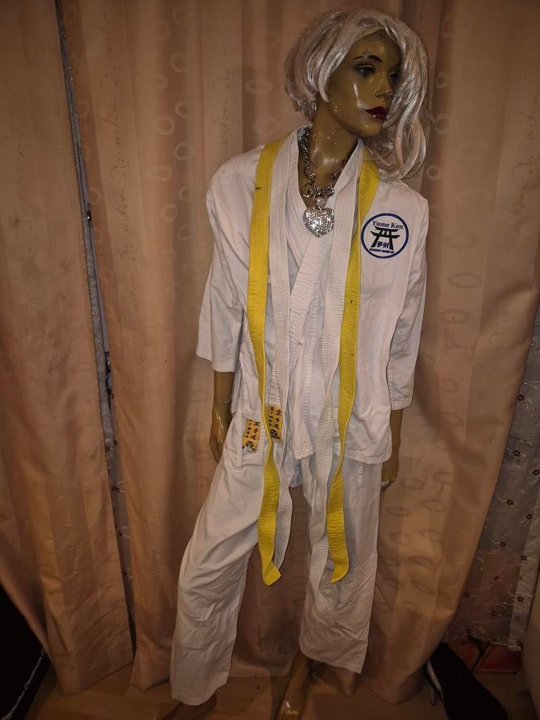 Karate pak maat 160 broekpak met extra broek, Gebruikt, Vechtsportpak, Karate, Maat M