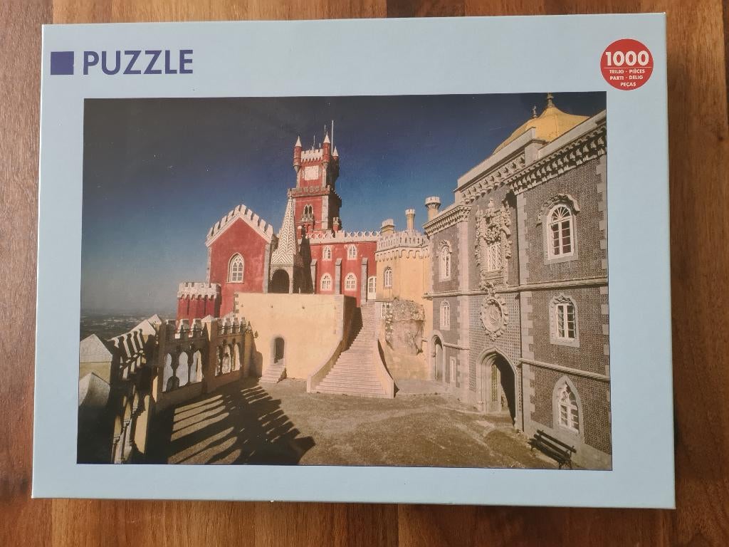 Sintra palacio da pena, portugal.            Puzzel., Ophalen of Verzenden, 500 t/m 1500 stukjes, Zo goed als nieuw, Legpuzzel