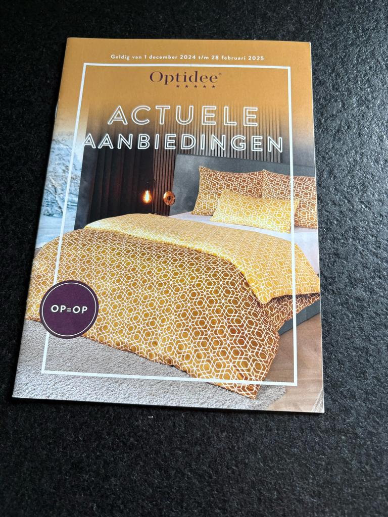 Optidee beddengoedset, Eenpersoons, Nieuw, Ophalen of Verzenden, Geel