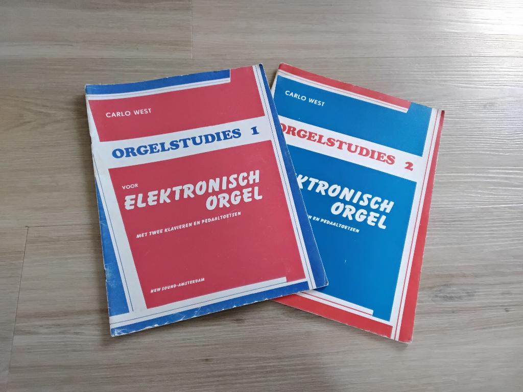 Orgelstudies elektronisch orgel deel 1 & 2 Carlo West, Muziek en Instrumenten, Orgel, Gebruikt, Klassiek, Les of Cursus