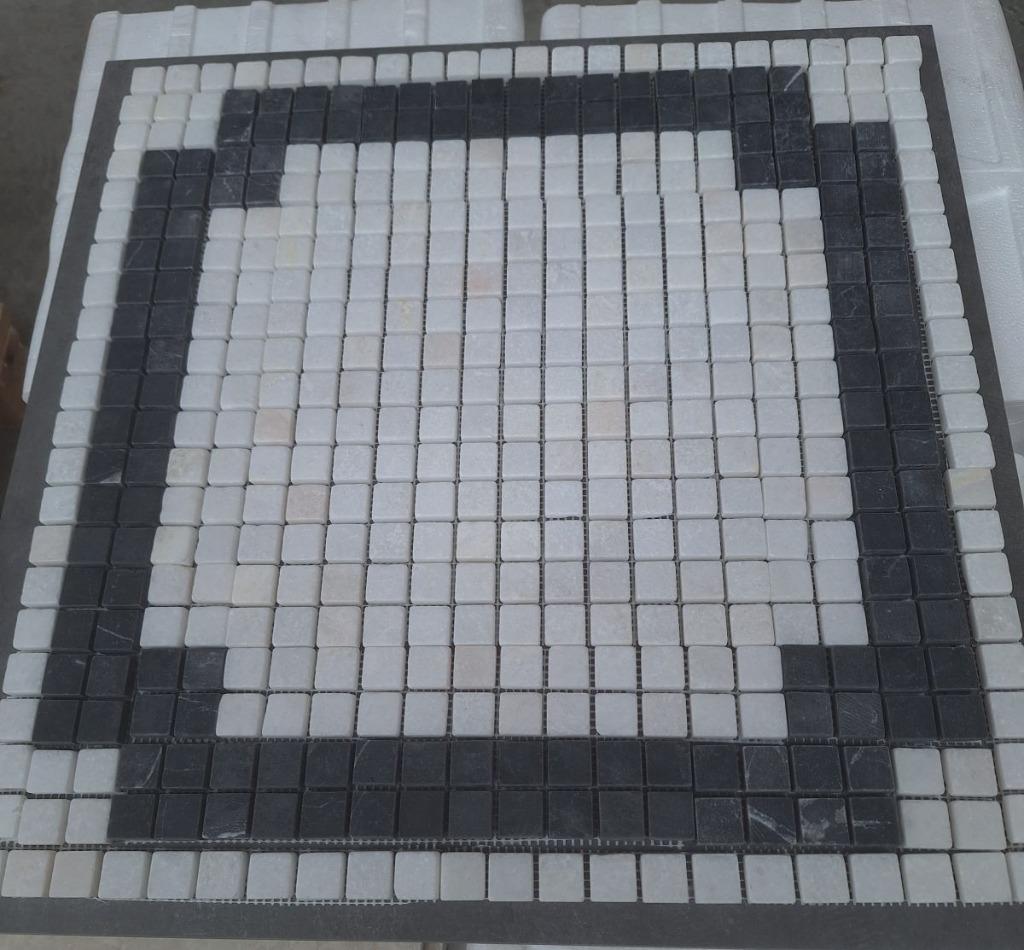Marmer wit of zwart mozaiek tegelmatjes, 60 cm of meer, Nieuw, 10 m² of meer, Wandtegels