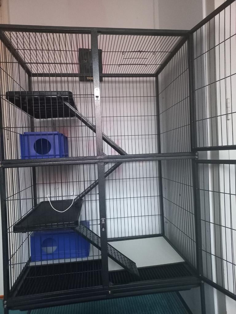 Keddoc ratten of chinchilla verblijf met accessoires., Ophalen, Zo goed als nieuw, Metaal, Overige typen