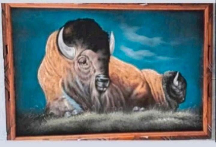 Del rio schilderij flueel / del rio velvet Native American, Ophalen