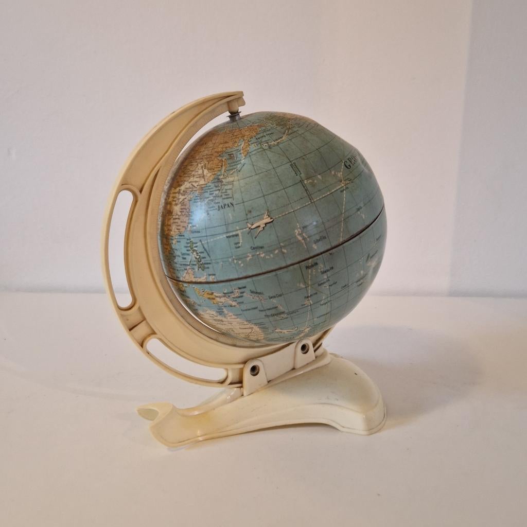 Vintage wereldbol globe blikken wereldbol jaren 50 / 60, Kolibrivintagehal@gmail.com, Gebruikt, Aaldertgeertsstraat 43 Olst, Kolibri vintage