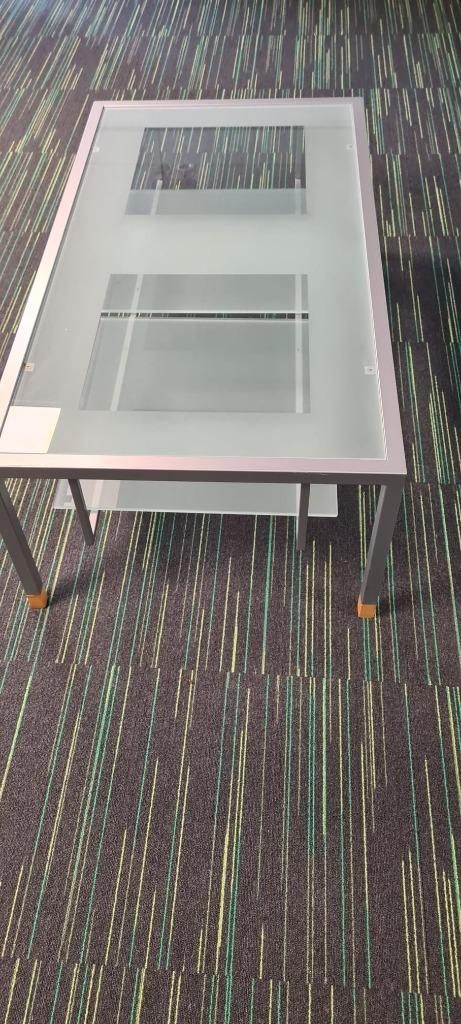 salontafel glas, Ophalen, 100 tot 150 cm, ., 50 tot 100 cm