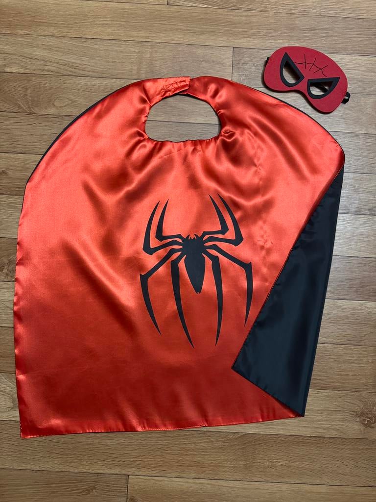 Spiderman cape en masker, Ophalen of Verzenden, Zo goed als nieuw, Jongen of Meisje