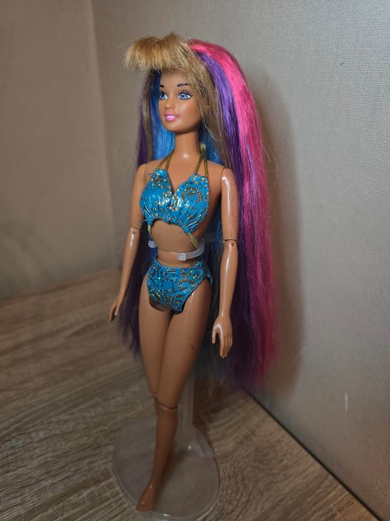 Barbie Teresa Hula Hair - Barbie Hula Hair vintage Mattel, Ophalen of Verzenden, Gebruikt, Pop