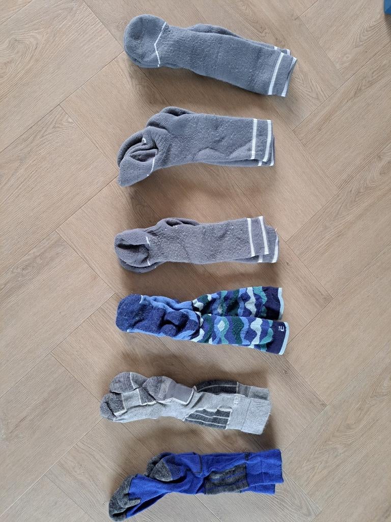 Ski sokken maat 31-34, 6 paar, Gebruikt, Jongen of Meisje, Ophalen of Verzenden, Wedge/Nomad