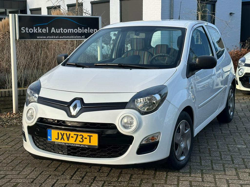 Renault Twingo 1.2-16V Auth/ Plus/ airco /aux✅ 1e Eigenaar, Euro 5, Zwart, 4 cilinders, Wit