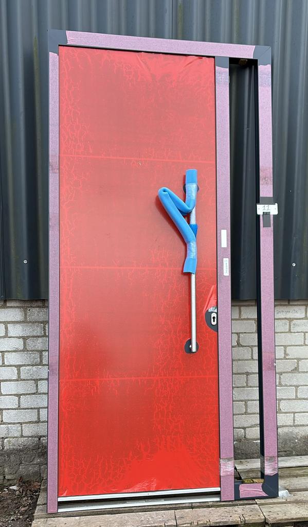 (11) Nieuwe antraciet aluminium voordeur incl kozijn, Deurkozijn, 225 cm of meer, Ophalen, 75 tot 150 cm