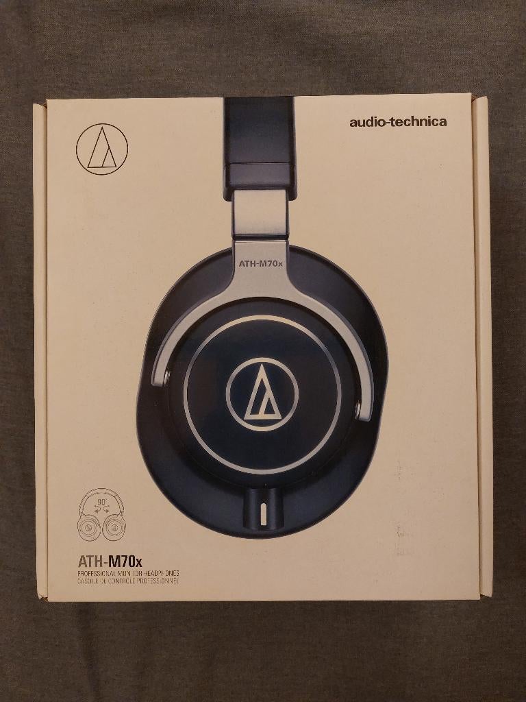 Used Audio-Technica ATH-M70x over-ear headphones for sale!, Gebruikt, Surround, Over oor (circumaural), Ophalen