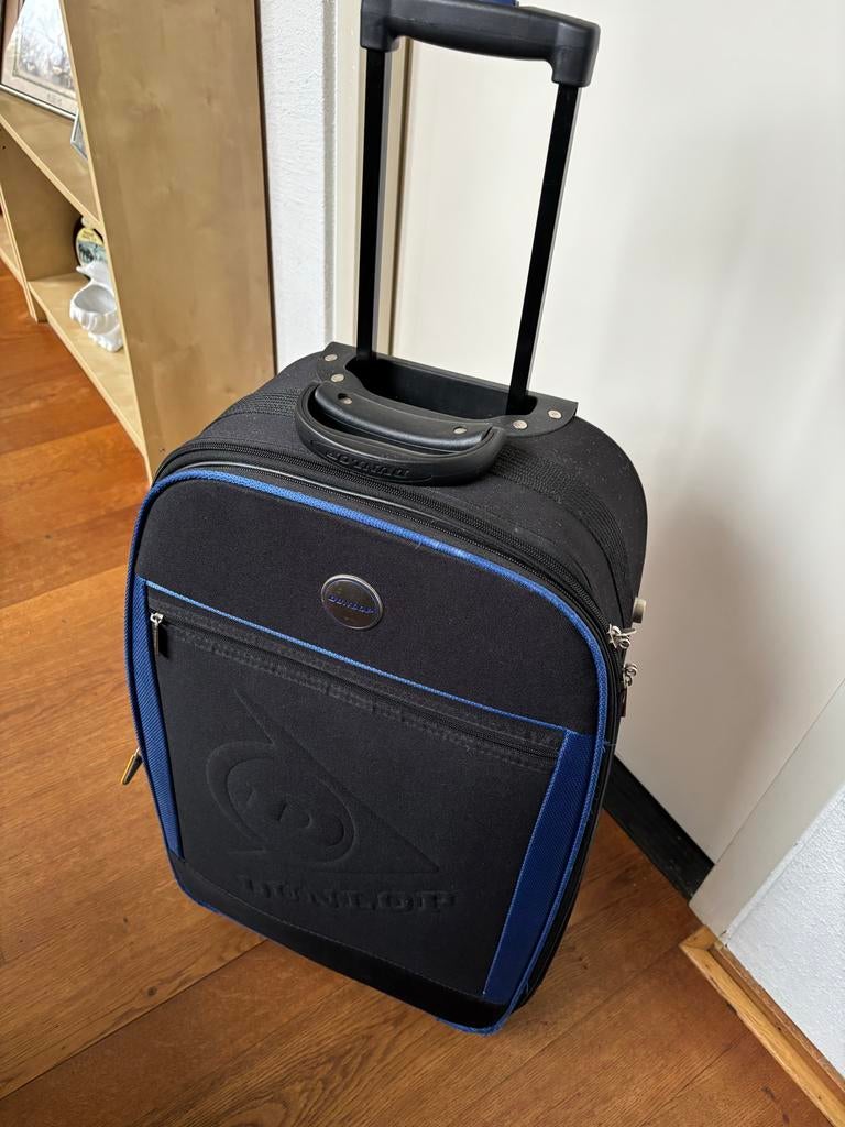 Dunlop Reiskoffer - 64x40 cm - Zwart/Blauw, Sieraden, Tassen en Uiterlijk, Koffers, Overige materialen, Gebruikt, 35 tot 45 cm