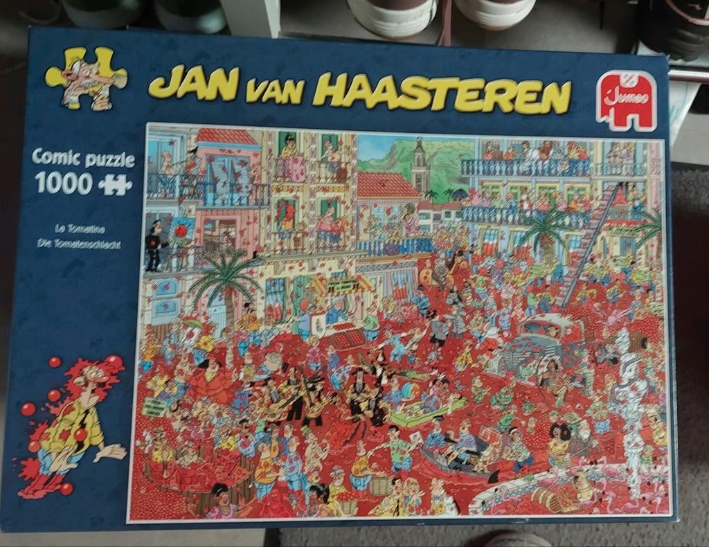 4 puzzels 1000 stukjes jan van haasteren en thats life, Ophalen of Verzenden, 500 t/m 1500 stukjes, Zo goed als nieuw