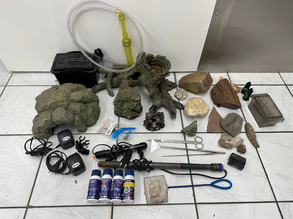 Aquarium / terrarium inrichting en toebehoren, Ophalen, Gebruikt