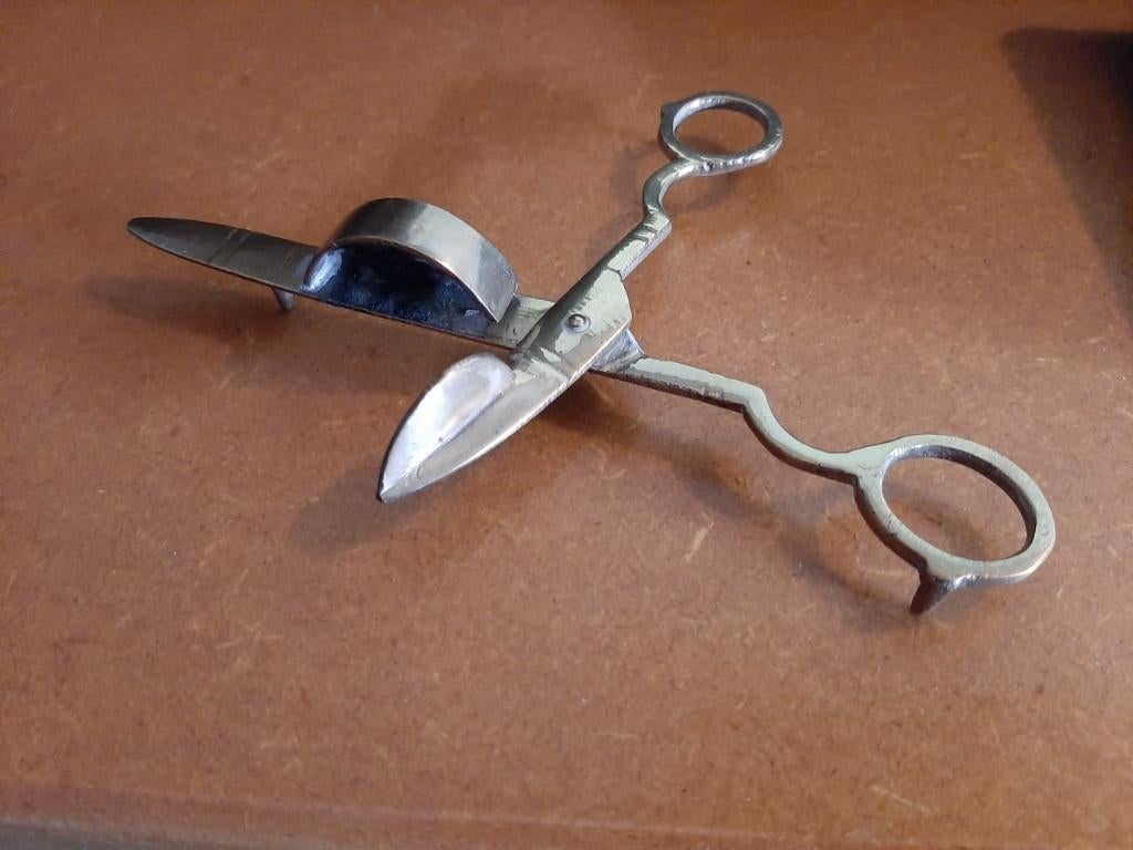 Kaarsensnuiter in schaarvorm(koper)mooi model ook VERZENDEN, Antiek en Kunst, Antiek | Woonaccessoires, Ophalen