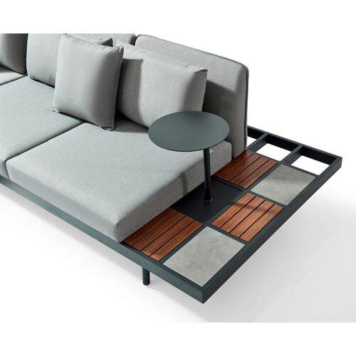 Showmodel loungeset loungebank zithoek tuinbank, Ophalen of Verzenden, Zo goed als nieuw, Aluminium