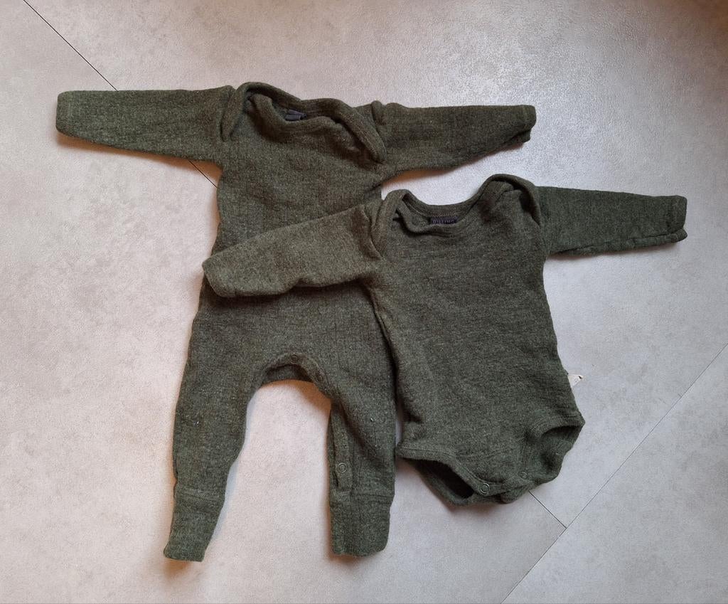 Dilling merinowollen romper en boxpakje, Jongetje of Meisje, Ophalen of Verzenden, Zo goed als nieuw, Pakje