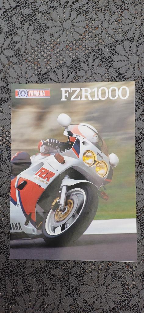 Originele folder Yamaha FZR 1000 1987, Ophalen of Verzenden, Yamaha