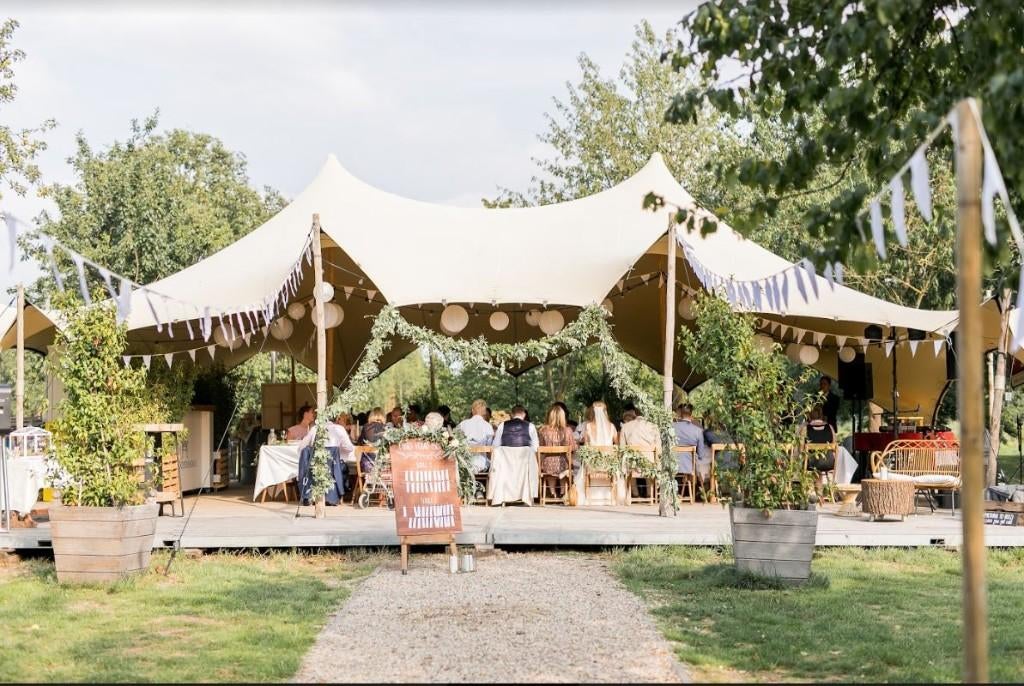 Prachtige stijlvolle stretchtenten te huur!Bruiloft#Event, Ophalen of Verzenden, Nieuw, Overige
