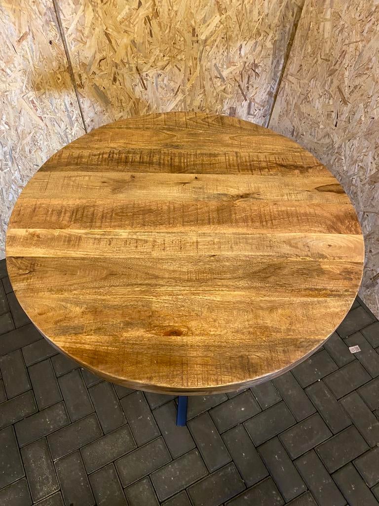 Eettafel rond mangohout 120, 130, 140 & 150cm, Ophalen of Verzenden, Nieuw, Rond