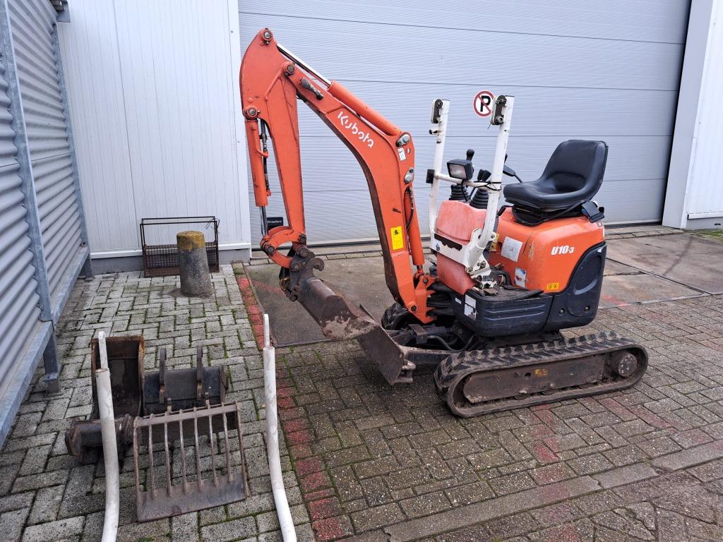 Te huur kubota u10 minigraver graafmachine met aanhanger