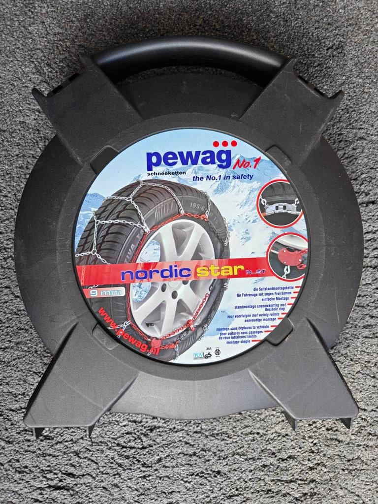 Pewag Nordic Star 9 mm sneeuwkettingen N 62 S 13 14 15 inch, Ophalen of Verzenden, Zo goed als nieuw
