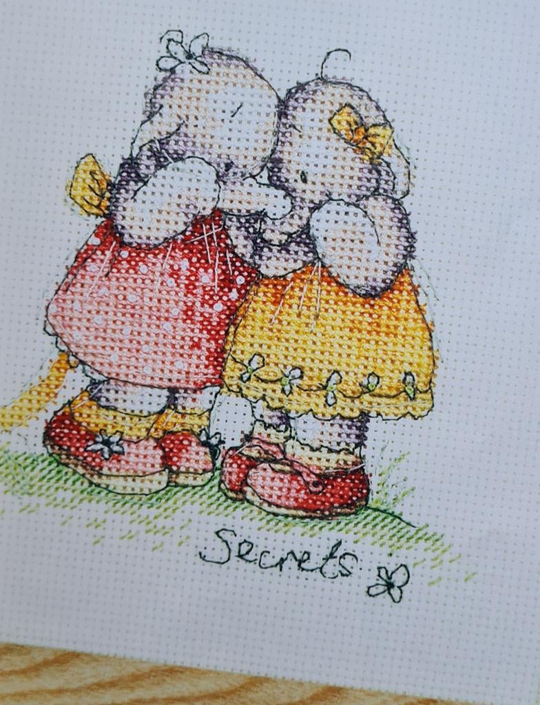 Lottie de olifant geheimen (secrets) borduurpatroon, Ophalen, Nieuw, Handborduren, Patroon