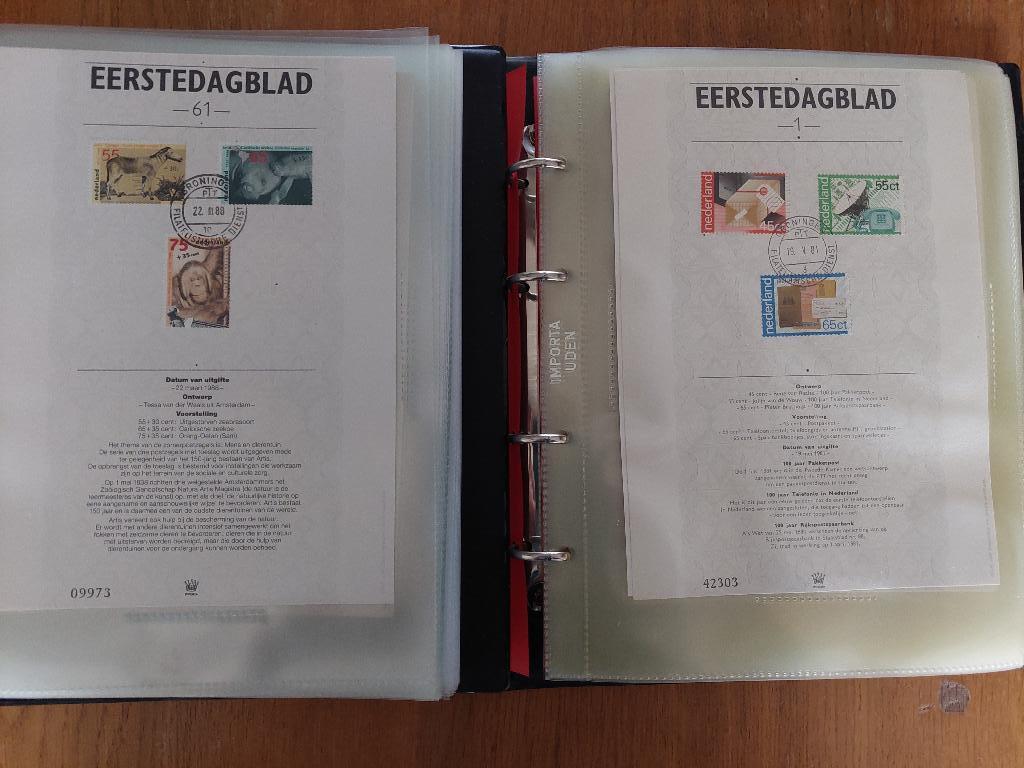 Postzegels eerste dagbladen, Ophalen