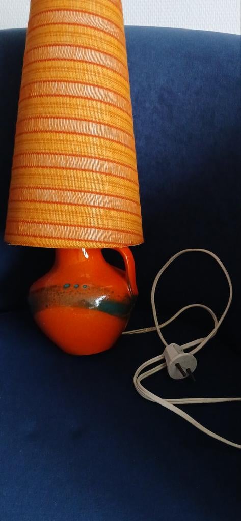 Vintage tafellamp staande keramiek, Ophalen of Verzenden, Minder dan 50 cm