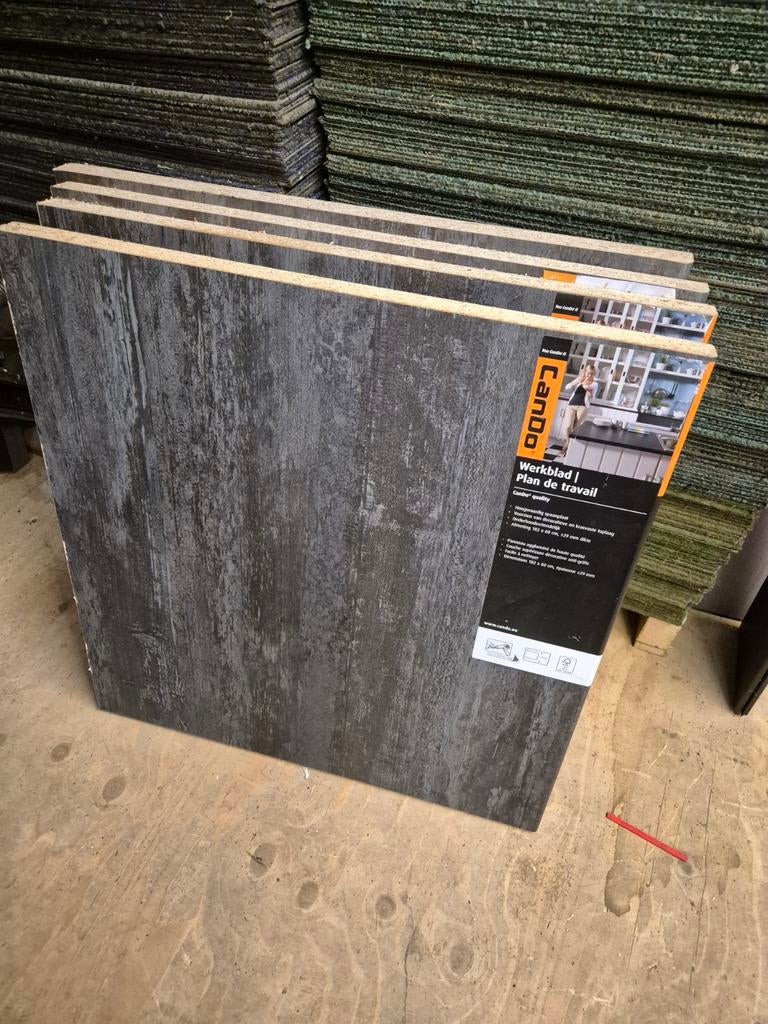 Cando Werkblad reststuk staalgrijs, Ophalen, Overige materialen, 30 cm of meer, 50 tot 150 cm