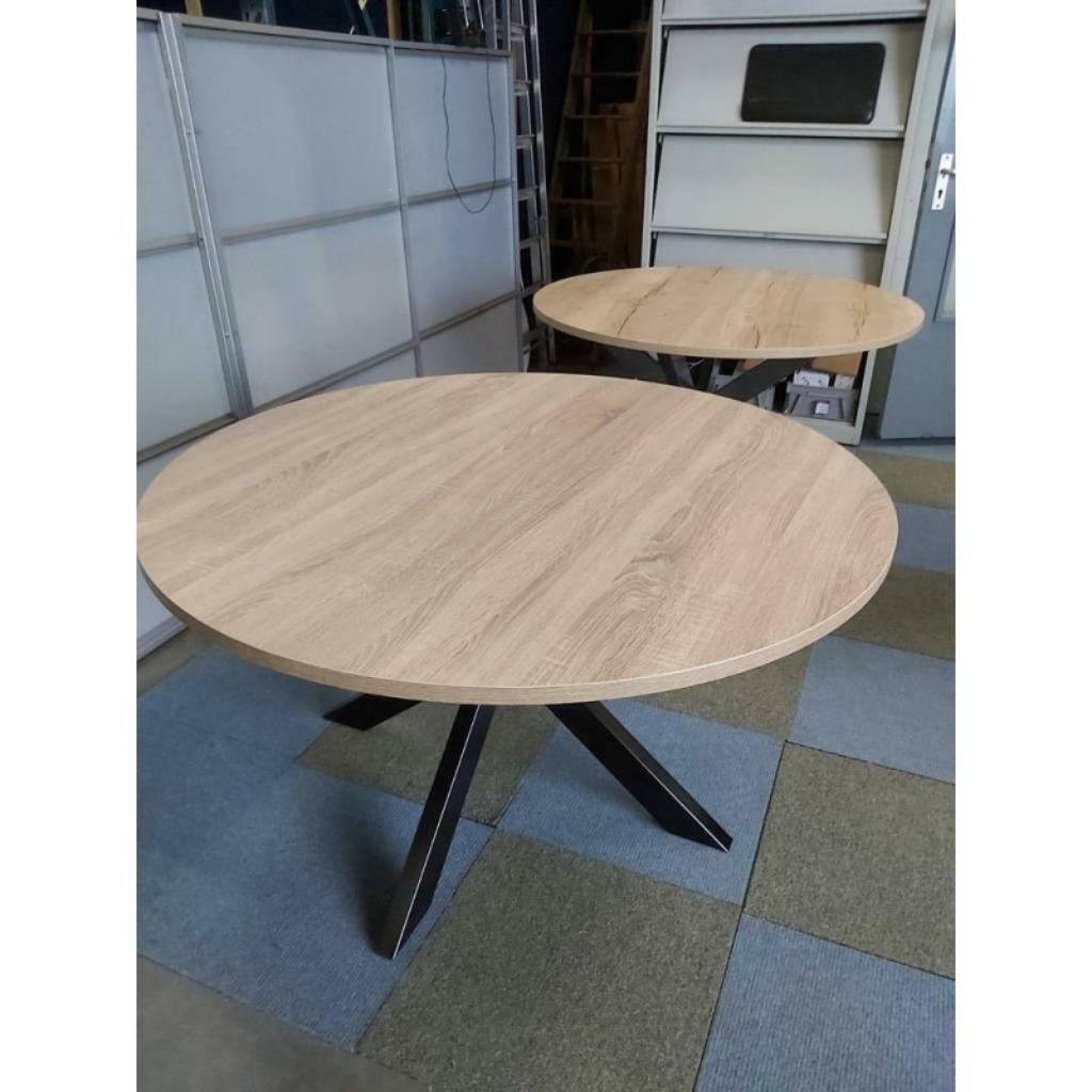 Nieuwe eetkamertafel / vergadertafel 120 / 150 / 160 cm rond, 150 tot 200 cm, Rond, Nieuw, Ophalen of Verzenden