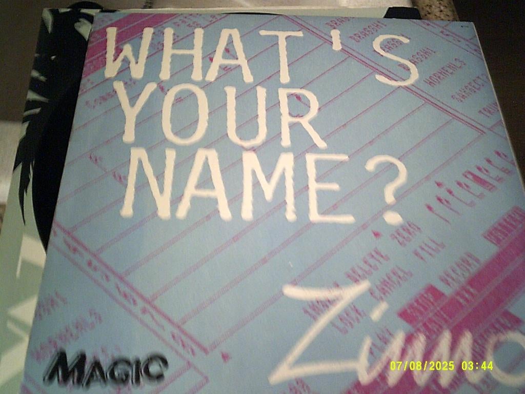 Zinno – What's Your Name vinyl singel "12", Ophalen of Verzenden, Zo goed als nieuw, 12 inch