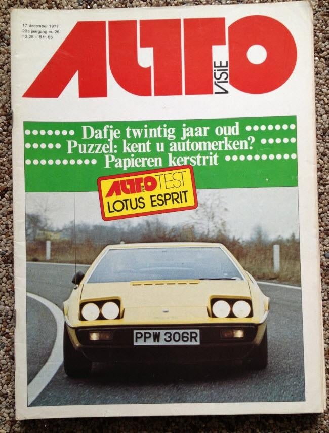 AutoVisie: Lotus Esprit, 20 jaar DAF, Fiat 131 Mirafiori, Ophalen of Verzenden, Gelezen, Algemeen