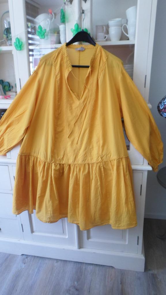 oranje jurk  tuniek maat 2XL, Kleding | Dames, Grote Maten, H&M, Jurk, Oranje, Ophalen of Verzenden