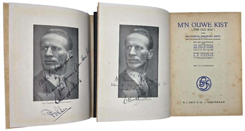 Gesigneerde boeken Kingsford Smith, Anthony Fokker Plesman, Verzenden, Boek of Tijdschrift