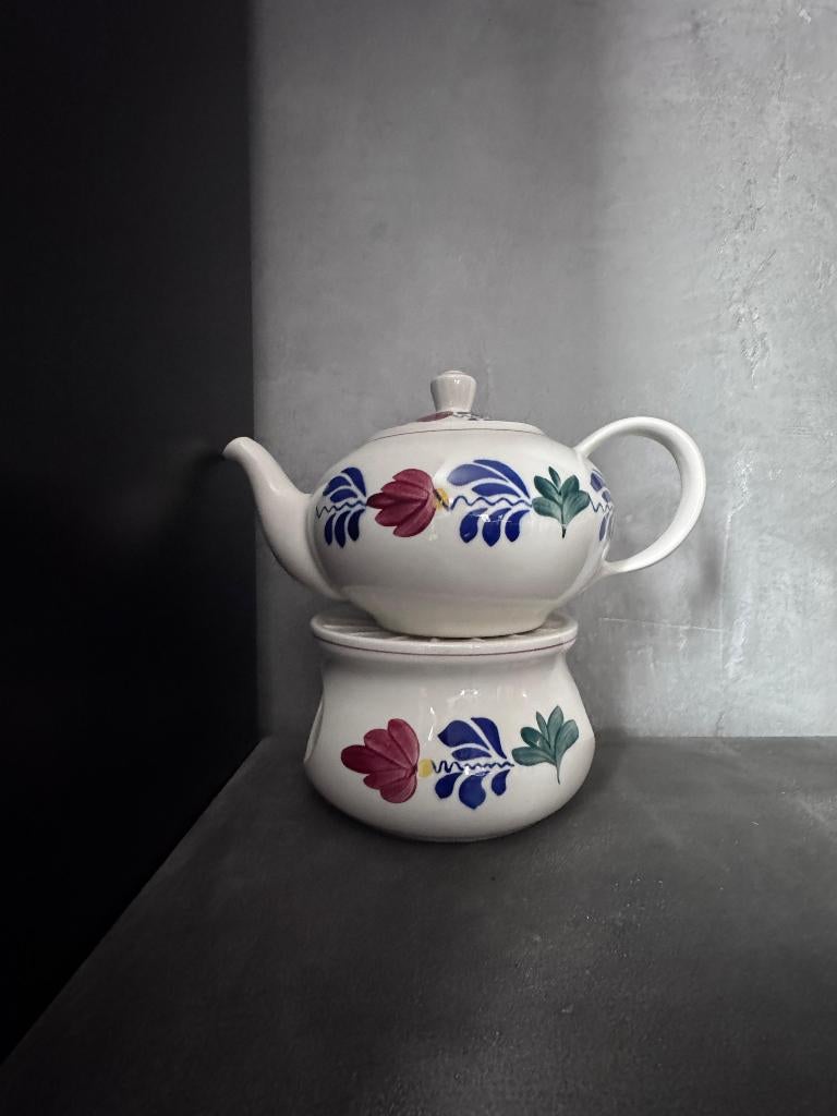 Boerenbont theepot, Overige typen, Ophalen of Verzenden, Zo goed als nieuw, Overige stijlen
