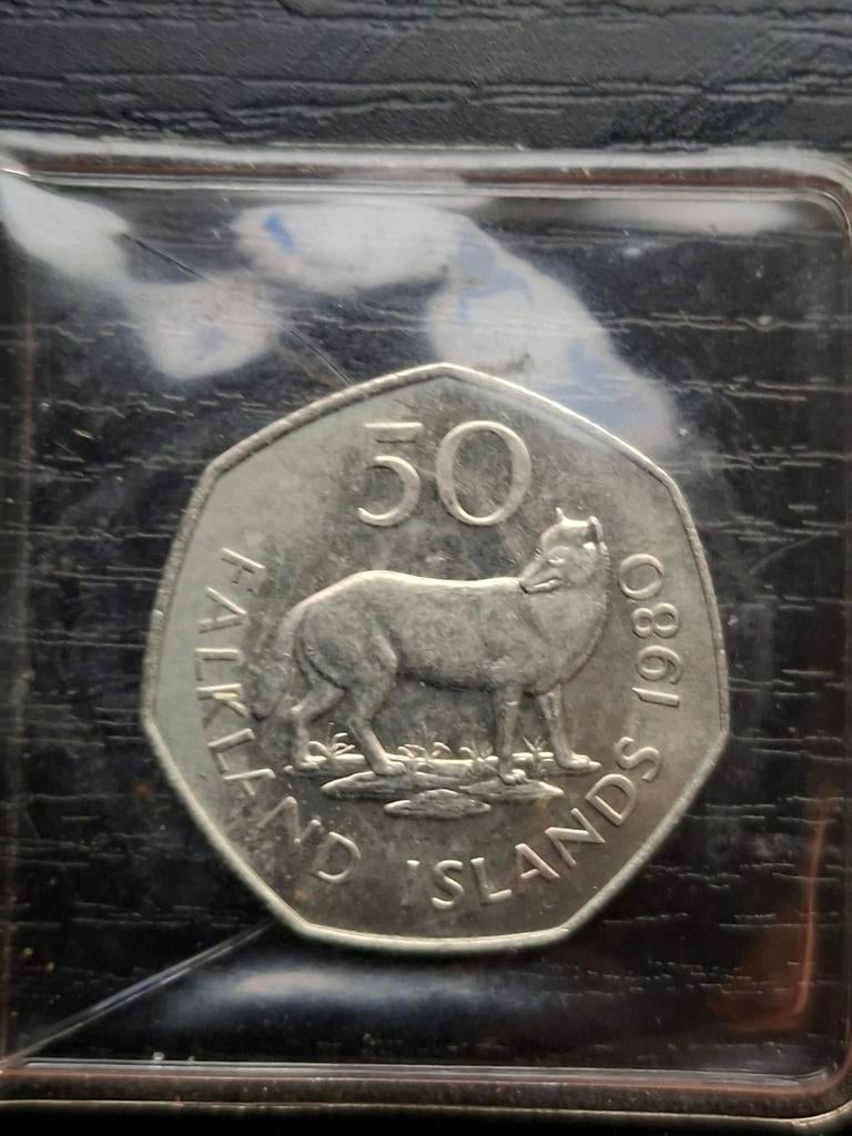 Falklandeilanden 50 pence 1980, Ophalen of Verzenden, Zuid-Amerika, Losse munt