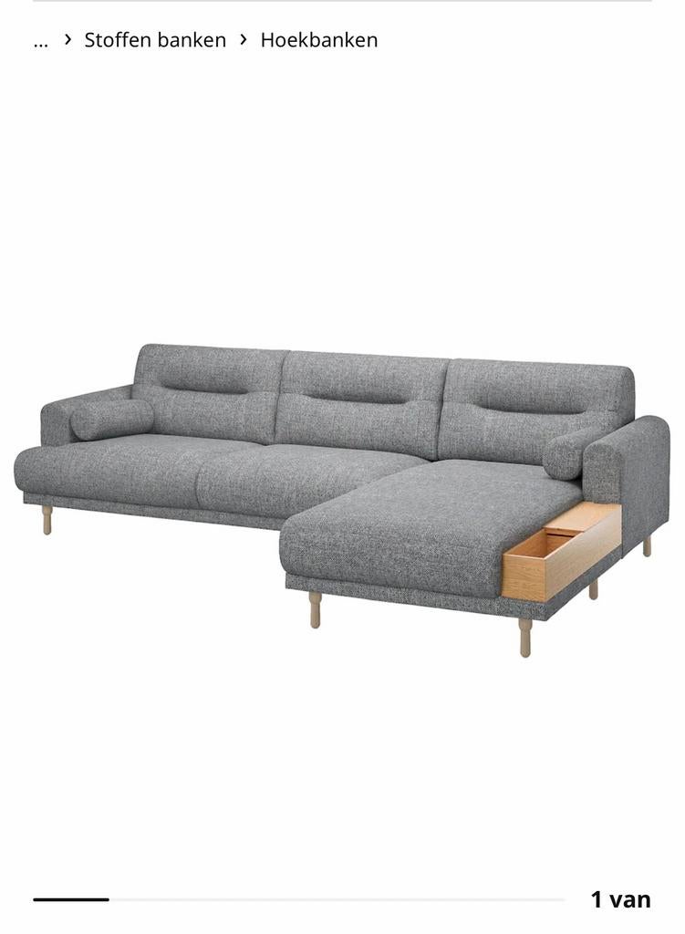 IKEA LÅNGARYD Hoekbank - Zo Goed Als Nieuw!, Ophalen, Zo goed als nieuw, Vierpersoons of meer
