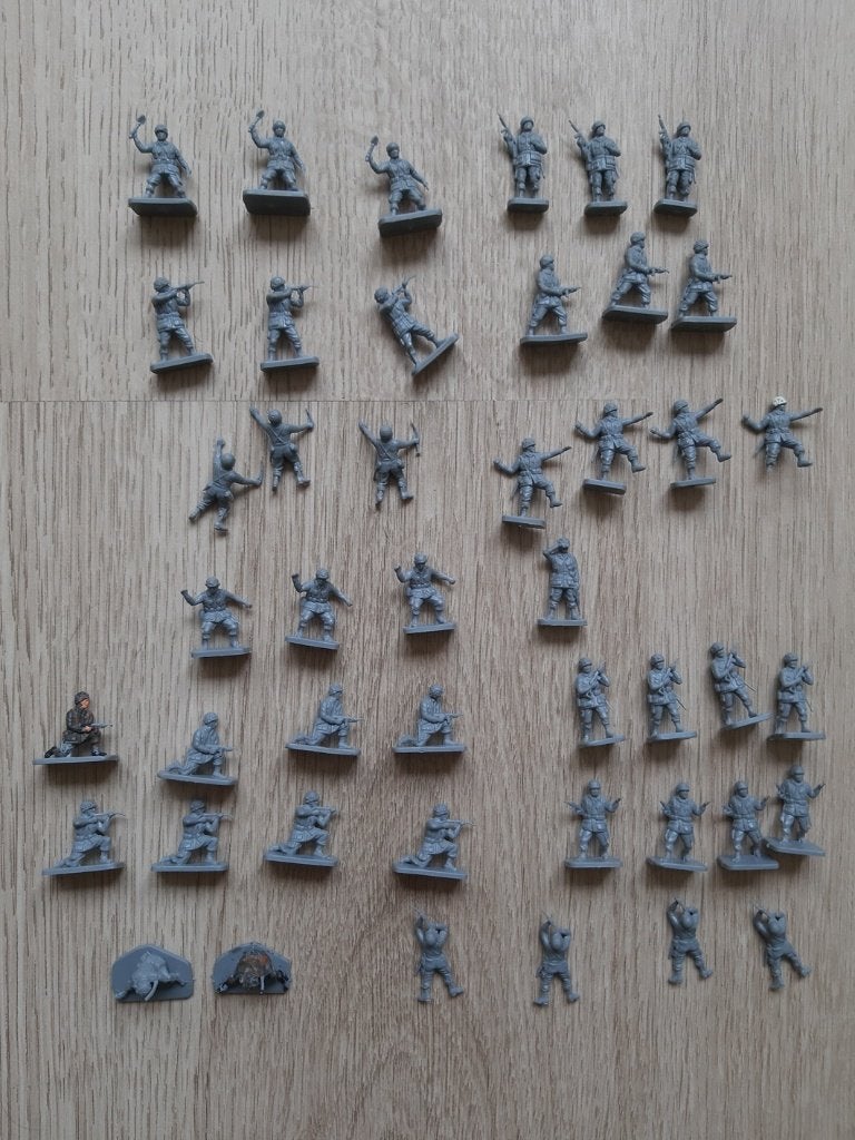 Airfix schaal 1/76: US Paratroops, Verzenden, Gebruikt, 1:50 of kleiner, Figuur of Figuren