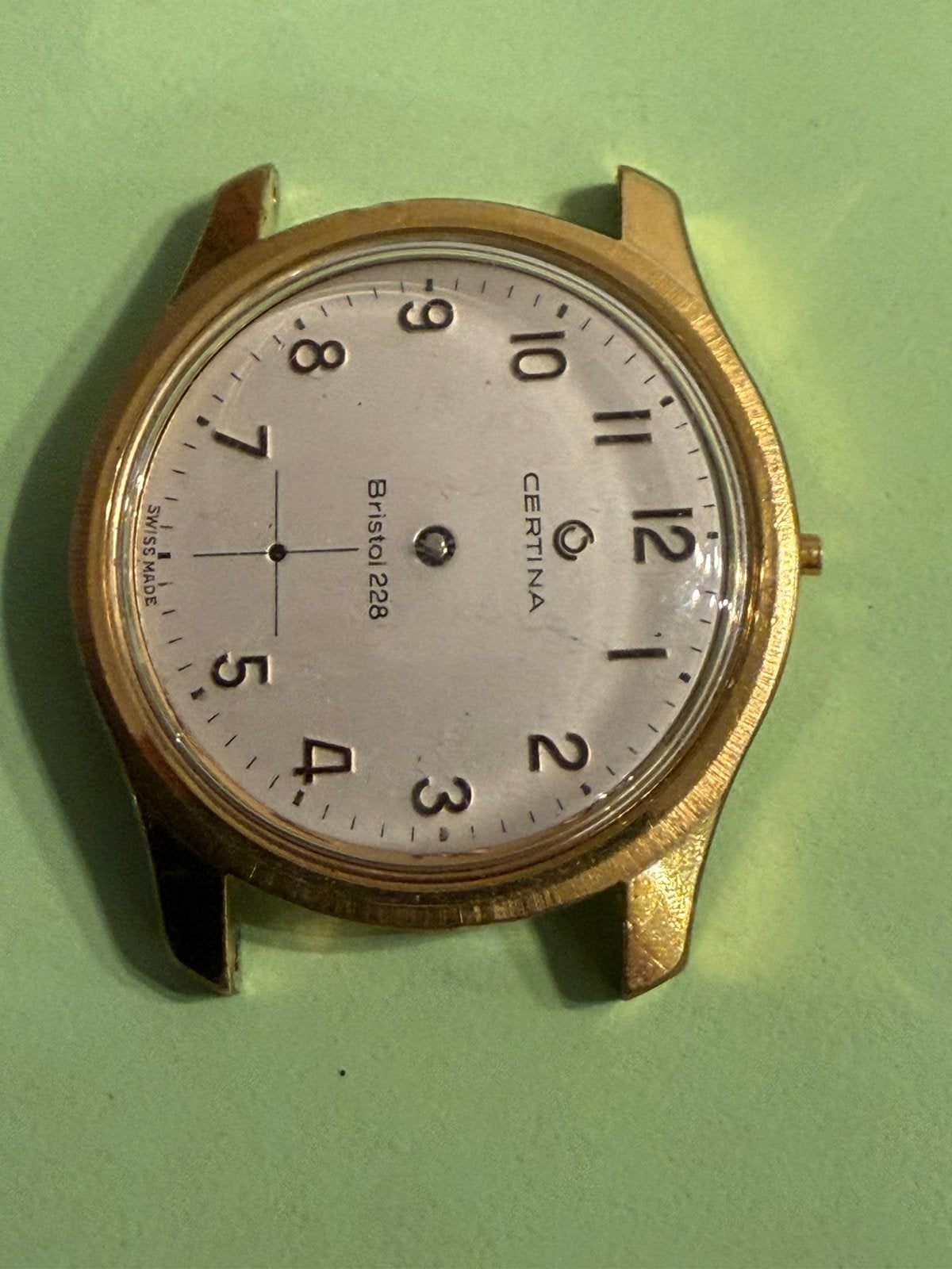 Certina Bristol 228 vintage herenhorloge met werk, Ophalen of Verzenden, Staal, Overige merken, 1960 of later
