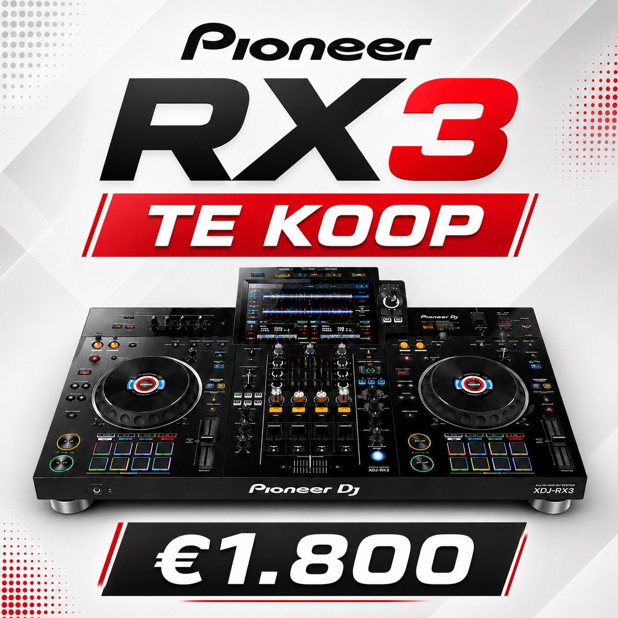 Pioneer XDJ-RX3 DJ-set te koop, Muziek en Instrumenten, Ophalen of Verzenden, Zo goed als nieuw, Dj-set, Pioneer