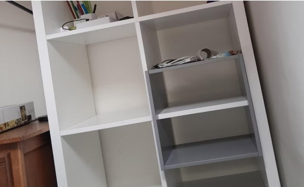 2x kallax inzet verdeler divider grijs, Ophalen, Zo goed als nieuw, Vierkant, Hout