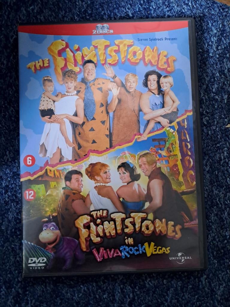 Flintstones 1&2 (dvd), Alle leeftijden, Ophalen of Verzenden, Zo goed als nieuw