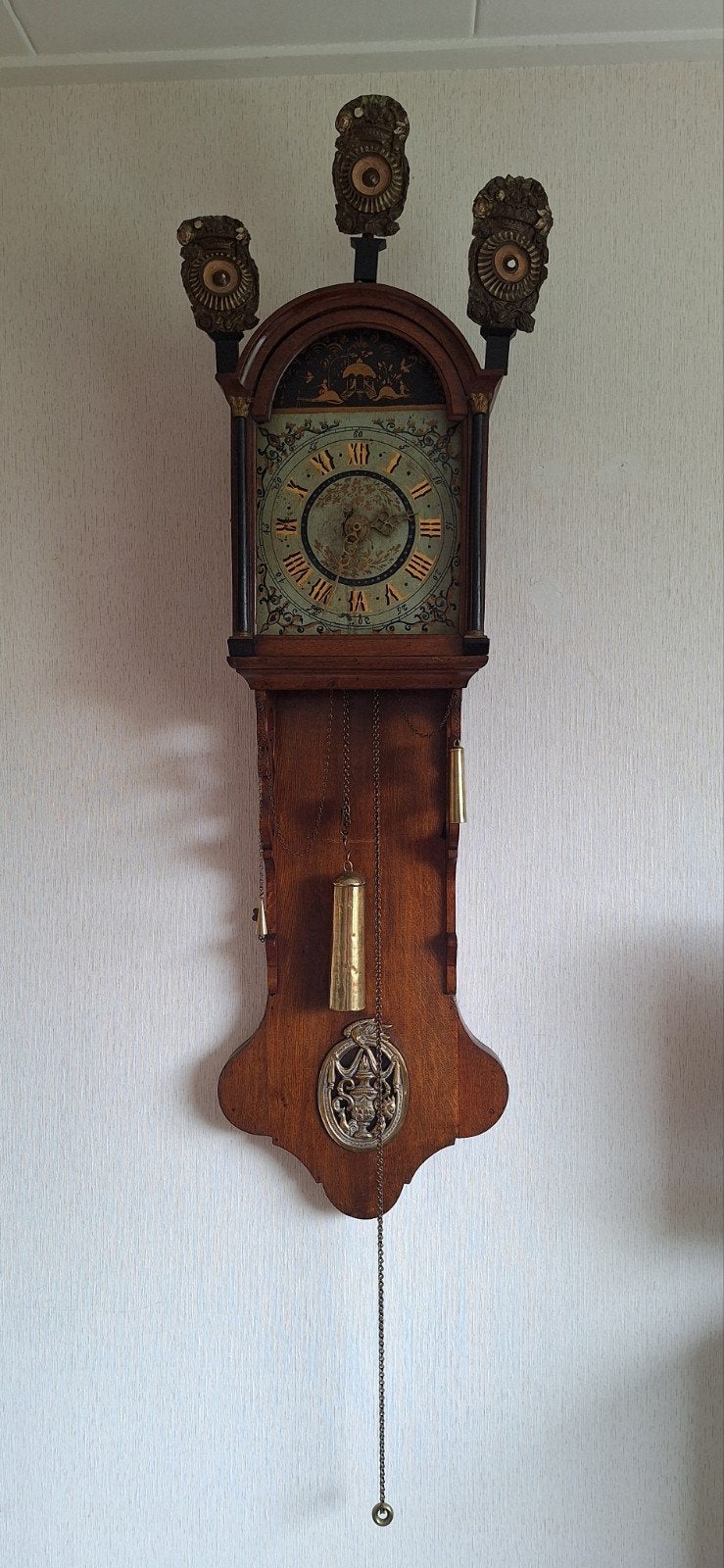 Antieke Friese Staartklok - Prachtig Handwerk, Ophalen