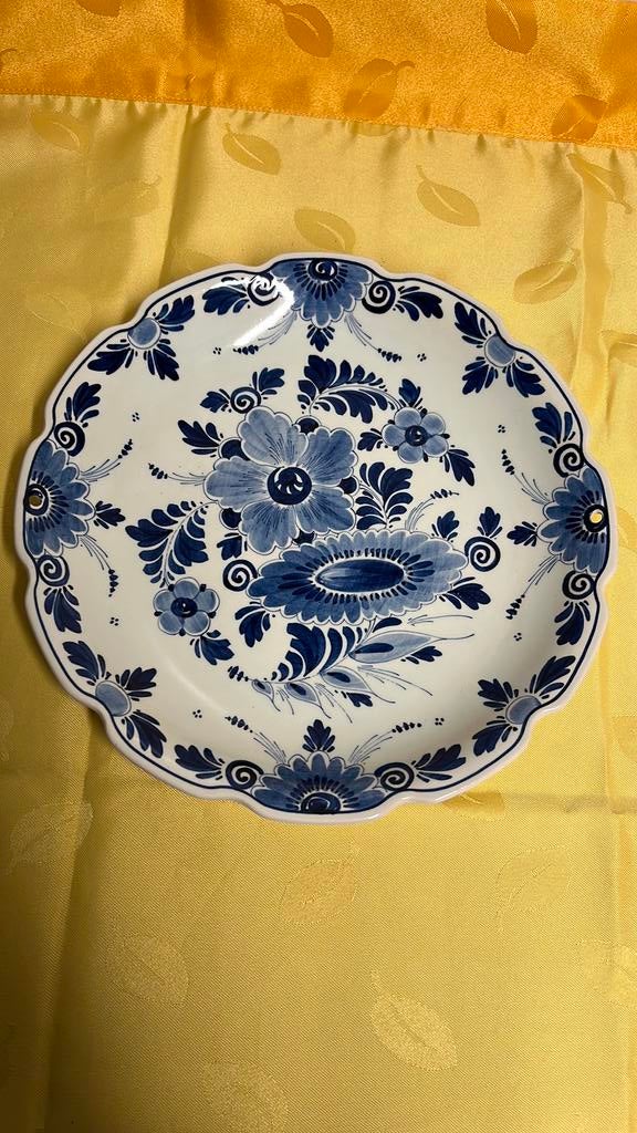 Delftsblauw aardewerk bord merk Zilpla en modelnummer 1044, Ophalen of Verzenden